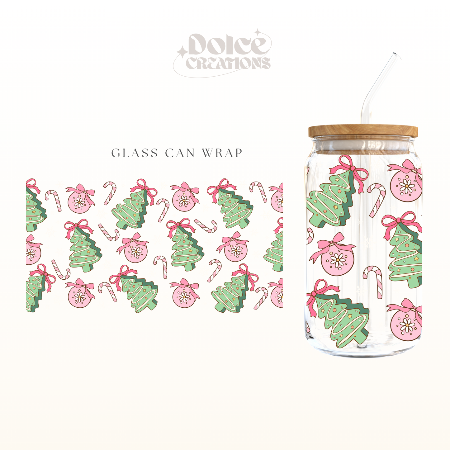 Christmas doobles UV DTF Wrap