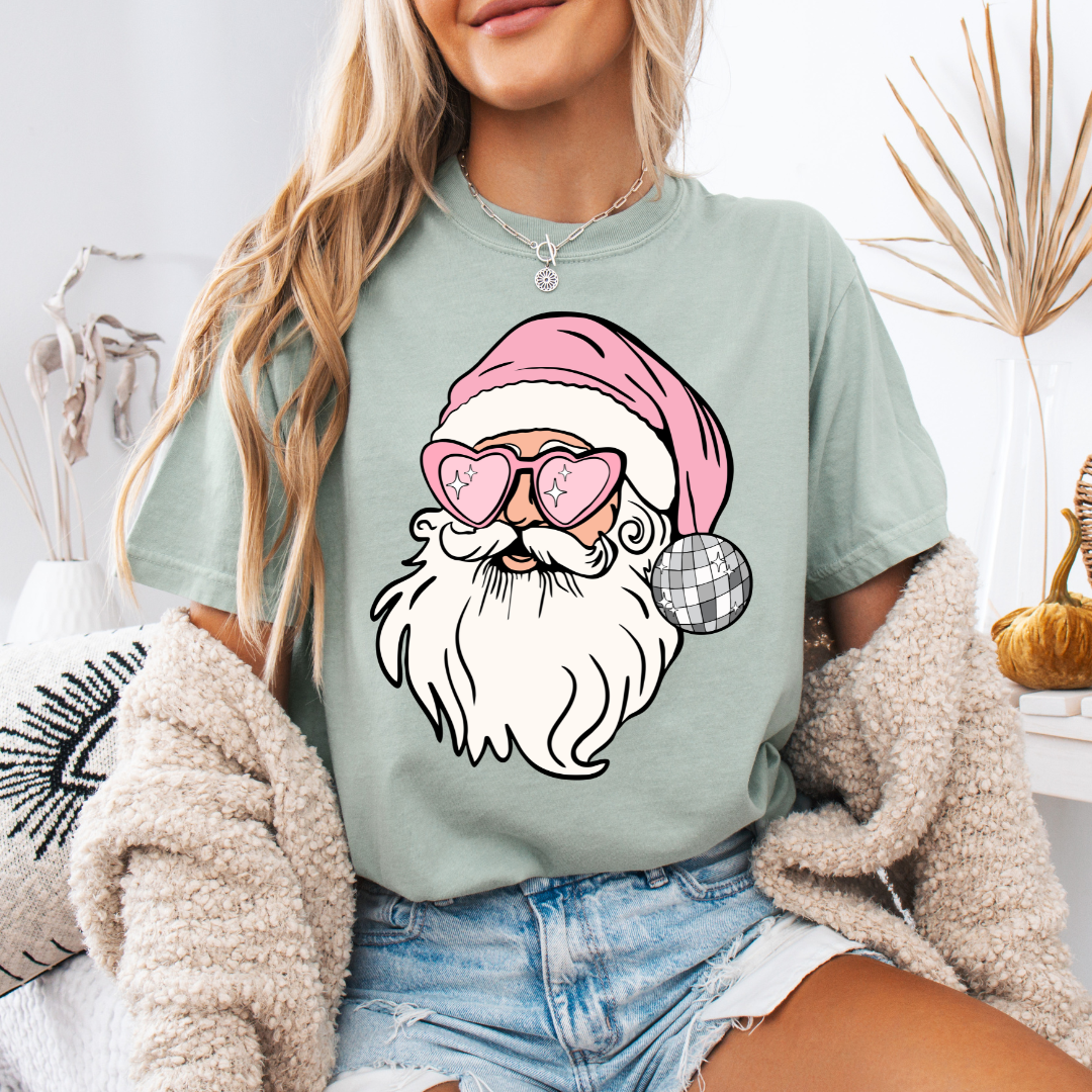 Santa Claus Pink Transfer