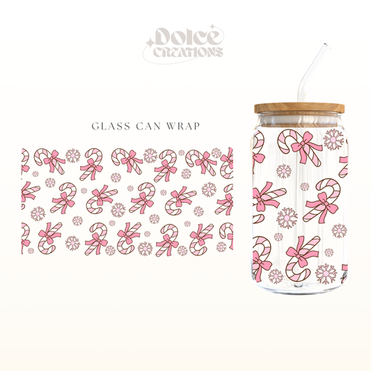 Candy Cane UV DTF Wrap