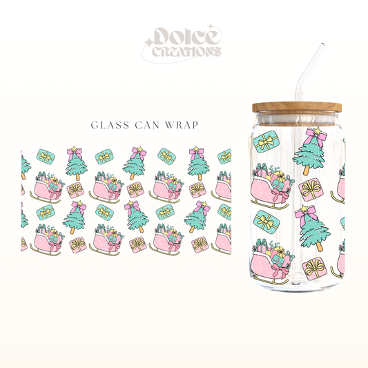 Christmas Sleigh UV DTF Wrap