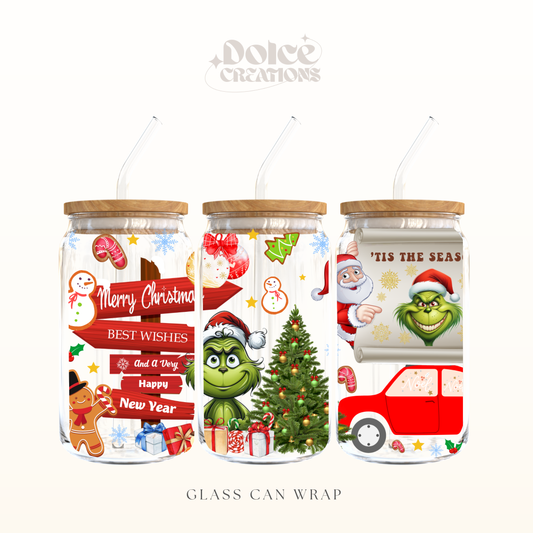 Cartoon christmas UV DTF Wrap