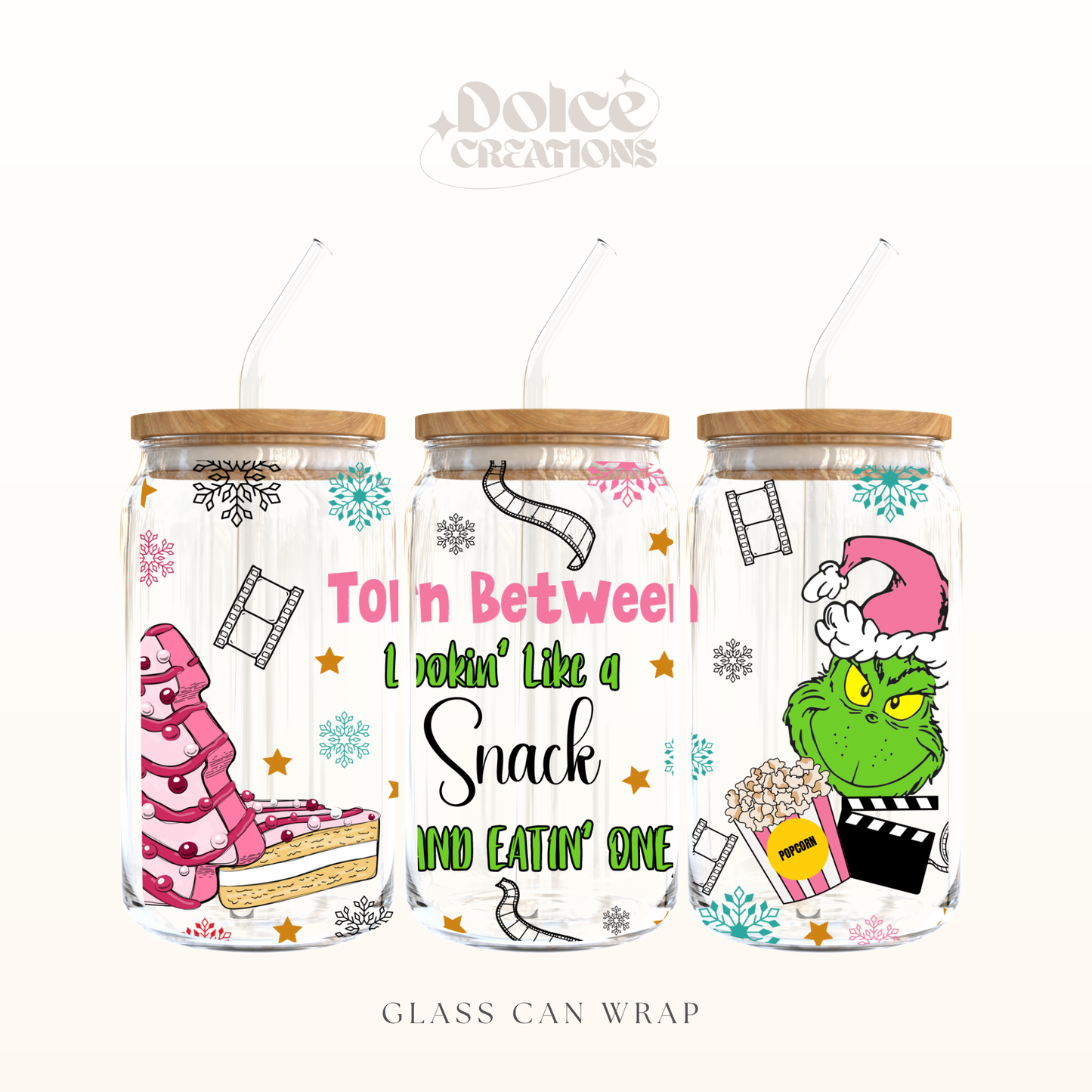 Grinc torn Christmas UV DTF Wrap