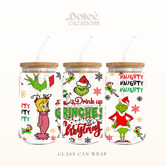 Grinches christmas UV DTF Wrap