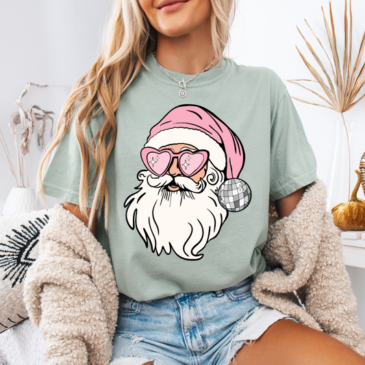 Santa Claus Pink Transfer