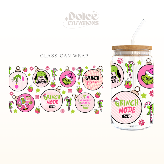 Grinch Pink 2 DTF Wrap