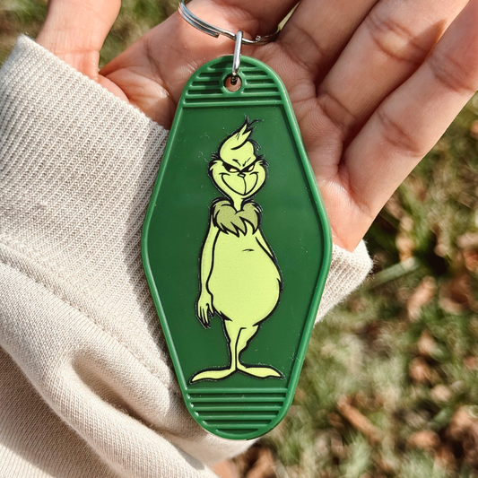 Grinch Motel Keychain
