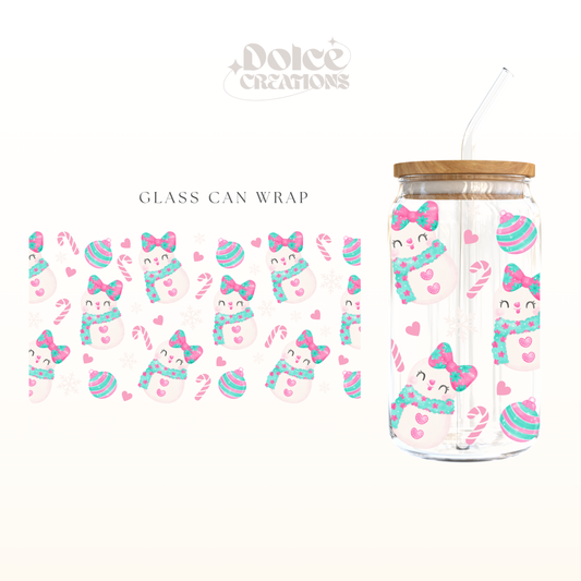 Snowman UV DTF Wrap