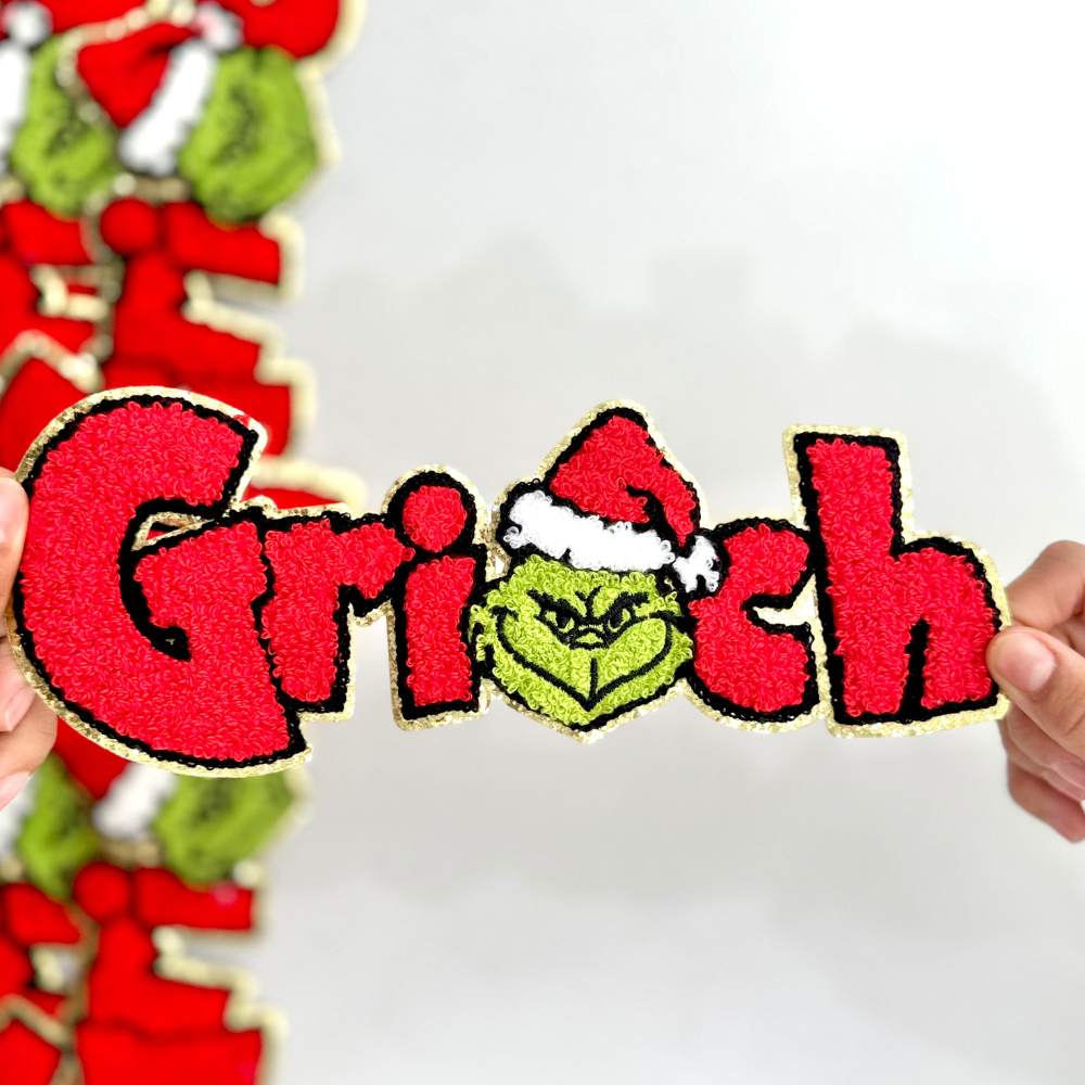 Grinch Red Chelline Patch